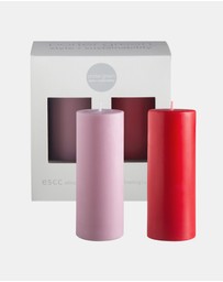 porter green - escc small pillar candle soy-blend unscented candles