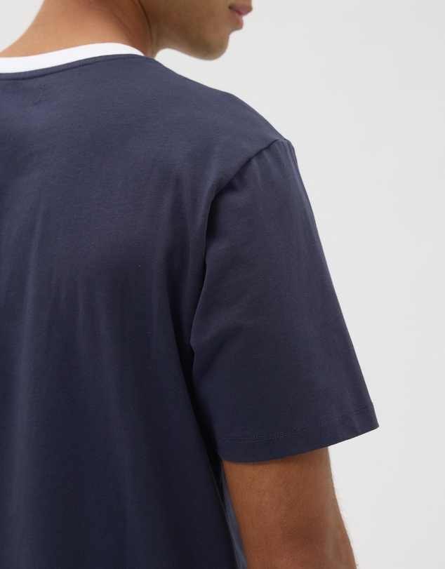 AERE - Contrast Collar T-Shirt