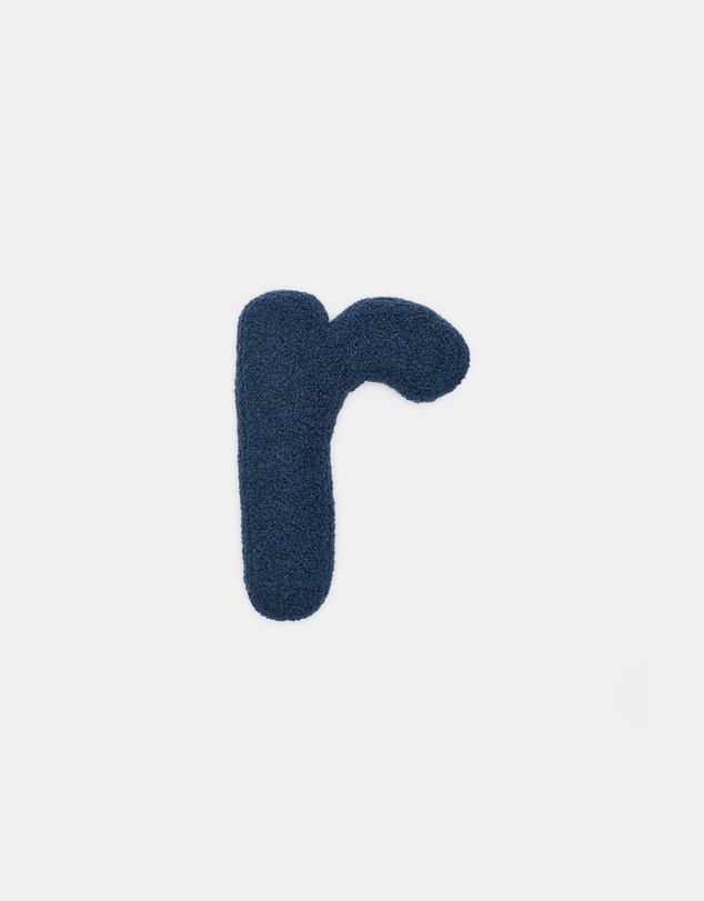 Seed Heritage - Blue Boucle Initial Cushion