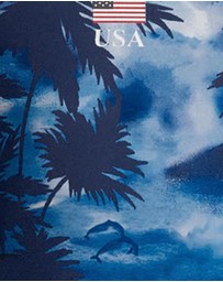 Polo Ralph Lauren - Printed Polo USA Scoop Neck Tank Swimsuit