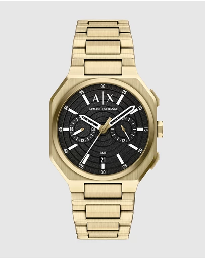 Armani Exchange - Gold Tone Chronograph Watch