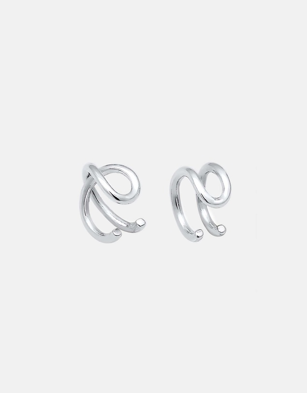 Elli Jewelry - Minimalist Ear Cuff in 925 Silver