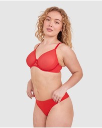 Bras N Things - Sexy Basics Underwire-Dark Red