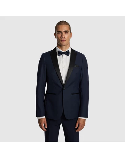 yd. - Seville Slim Fit Tuxedo Wool Blend Suit Jacket