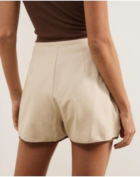 Atmos&Here - Annie Linen Blend Wrap Skort