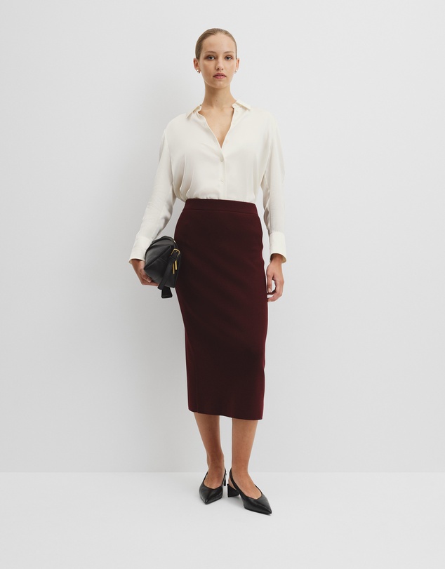 Country Road - Compact Wool Knit Skirt