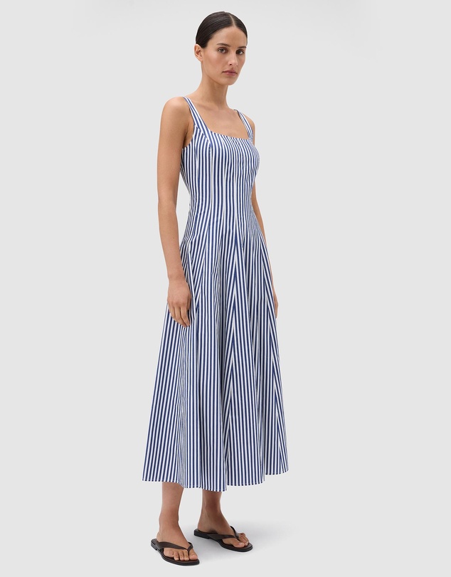 Oroton - Stripe Panelled Day Dress
