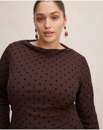 Forever New Curve - Bonnie Curve Mesh Midi Dress