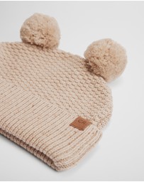 Country Road - Organically Grown Cotton Cord Pom Pom Knit Beanie