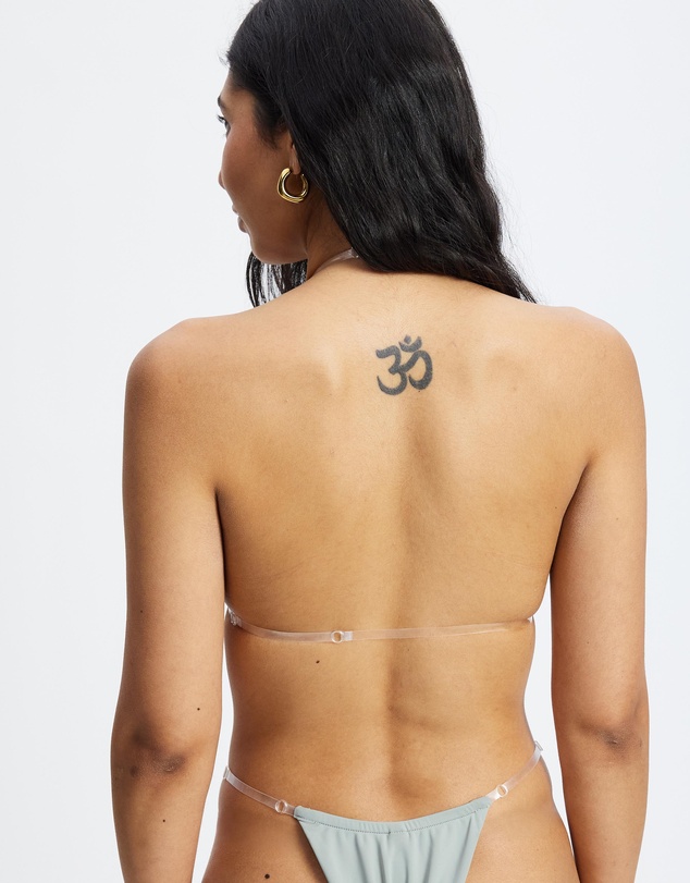 Jaded London - Triangle Clear Straps Bikini Top