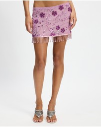 Jaded London - Flower Ellora Mini Skirt