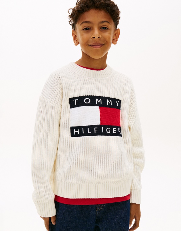 Tommy Hilfiger - Heritage Flag Chunky Knit Jumper - Teens