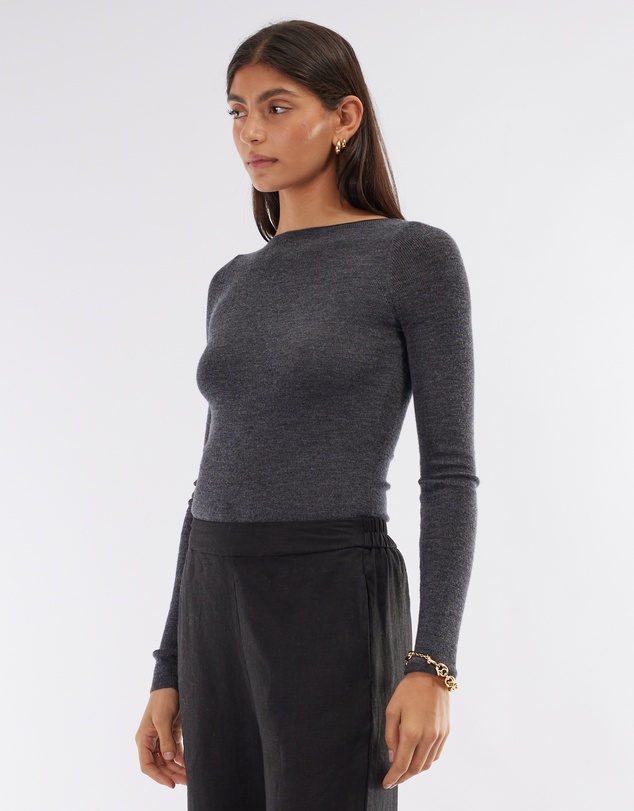 Amelius - Ellie Merino Knit Boat Neck
