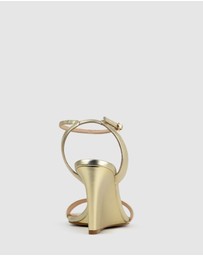 Edward Meller - SHANIA90 Single Strap Sandal on Wedge
