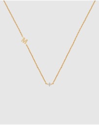 YCL  - Petite Initial Necklace M
