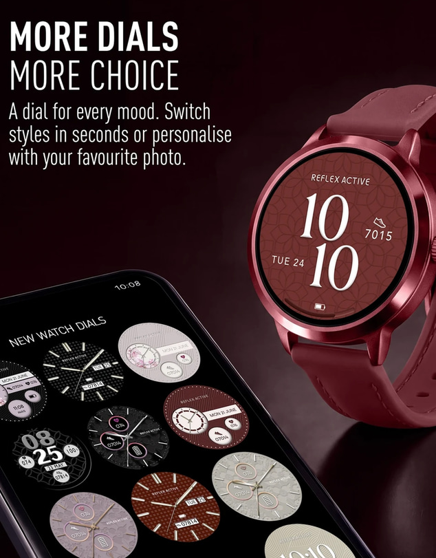 Reflex Active - Spectra 300R Burgundy Smart Watch