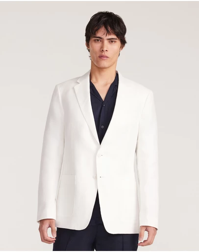 Calibre - Basketweave Blazer White