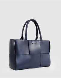 Belle & Bloom - Long Way Home Woven Tote - Navy