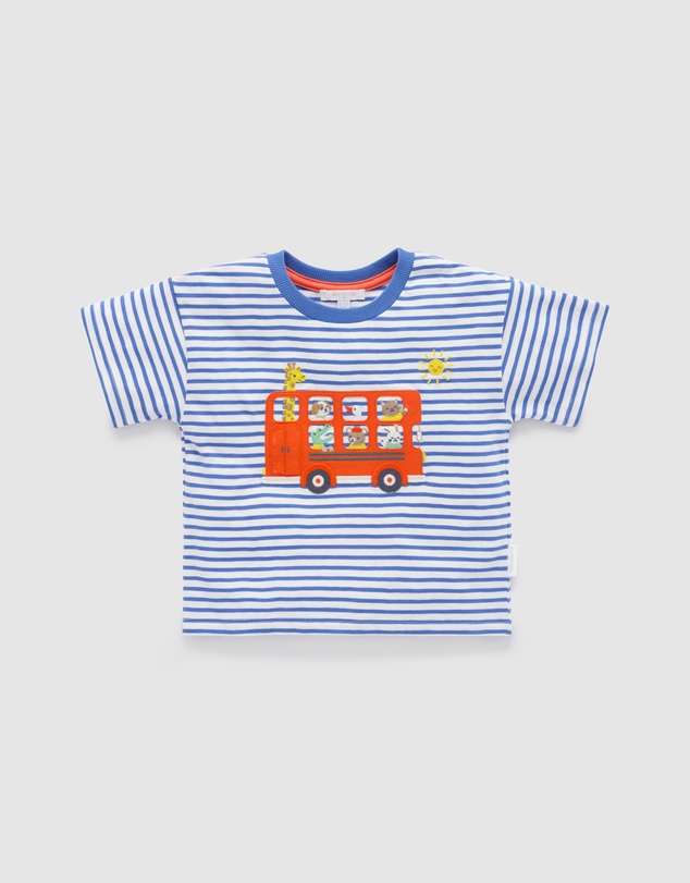 Purebaby - On The Bus Relaxed Tee -Kids-Babies