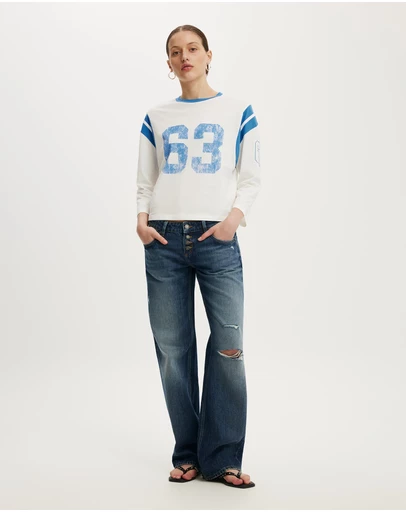 Cotton On - 3/4 Sleeve Graphic Tee