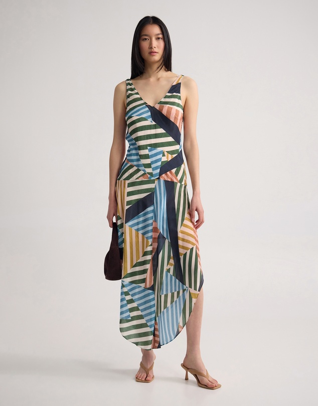 Oxford - Daisy Drop Waist Printed Dress