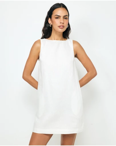AERE - Zaya Linen Mini Dress