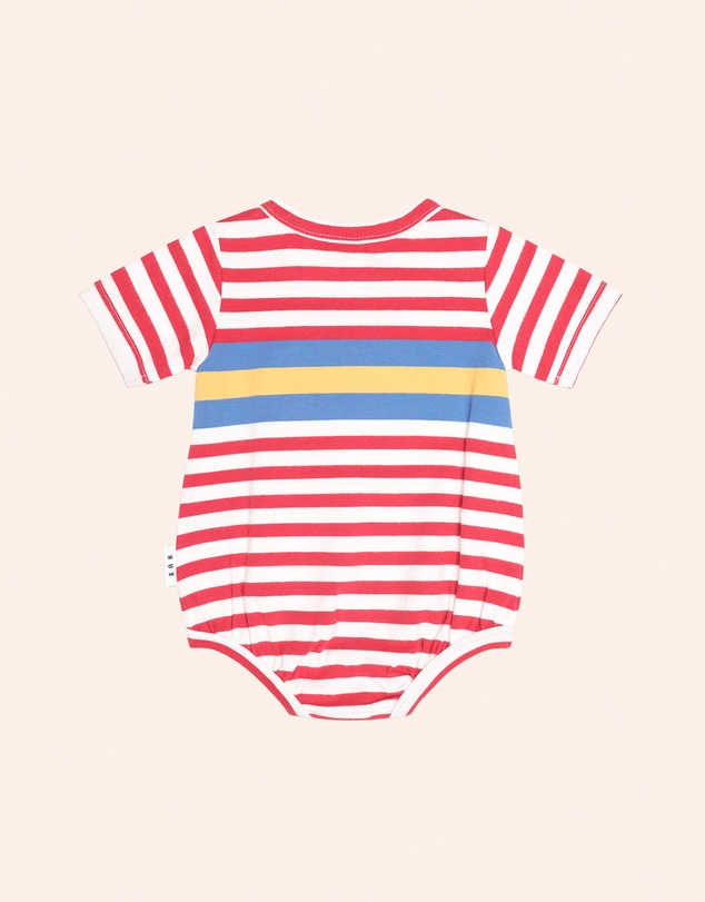 Huxbaby - Fireman Hux Stripe Romper - Babies