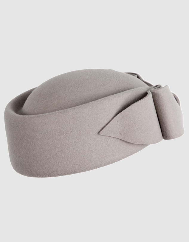 Max Alexander - Felt Grey Pillbox Hat