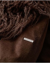Superdry - Faux Fur Lined Longline Afghan Coat
