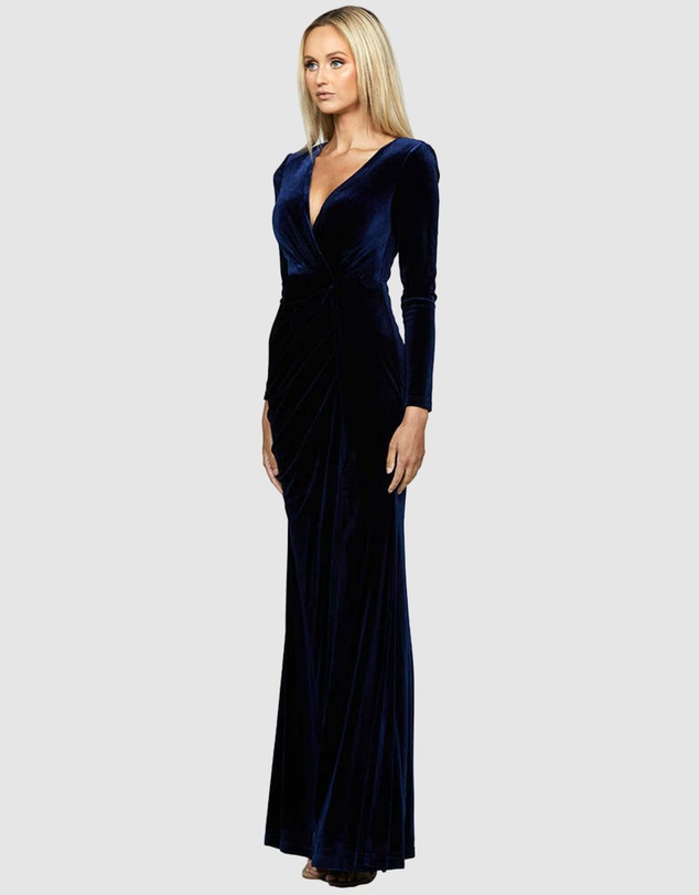 Bariano - Angelica Long Sleeve Gown