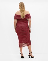 City Chic - Isabell Ruched Midi Skirt