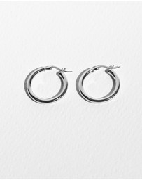 SAINT VALENTINE - Classic Hoops Medium - Silver