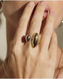 Luv Aj - Two-Tone Chrome Orb Ring