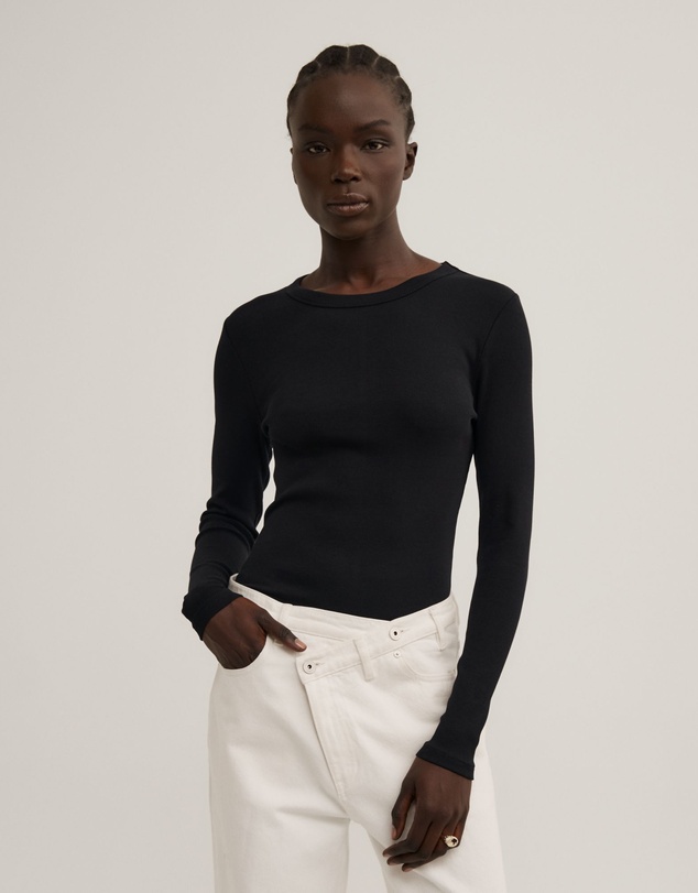 Witchery - Crew Rib Long Sleeve Top