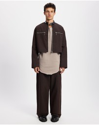 Surrounded By Ghosts - The Vishnevite Raw Neck Fleece Sweatshirt