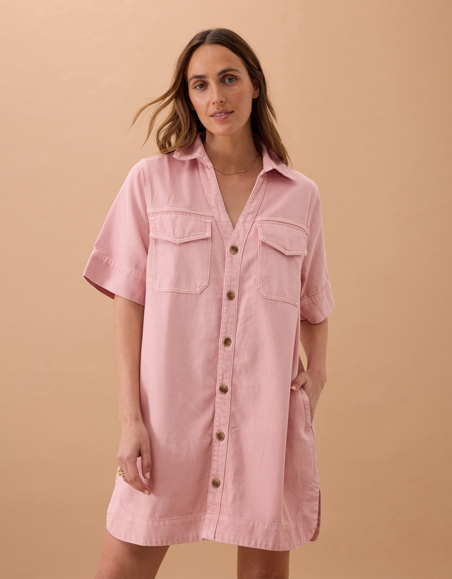 Ceres Life - Sammy Denim Shirt Dress