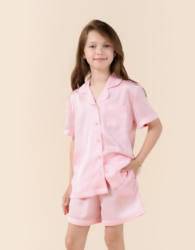 Gingerlilly - Mini Sonia Silky Satin Short PJ Set