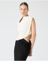 Third Form - Cascade Cutout Jersey Dress