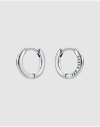 Ted Baker - Crislie Logo Hoop Earrings 12mm