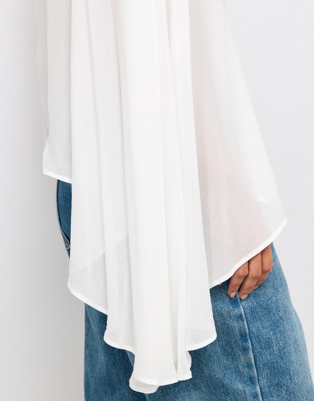 AERE - Mila One Shoulder Asymmetric Blouse