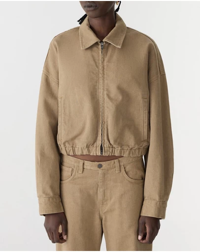 Bassike - Cropped Denim Jacket