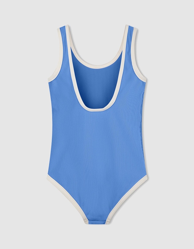 Zulu & Zephyr Mini - Mini Stripe Rib Scoop One Piece - Kids