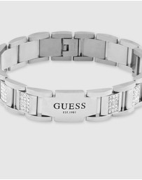 GUESS - Guess Frontier Silver Tone Bracelet 15mm