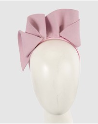 Max Alexander - Felt Pink Winter Racing Fascinator