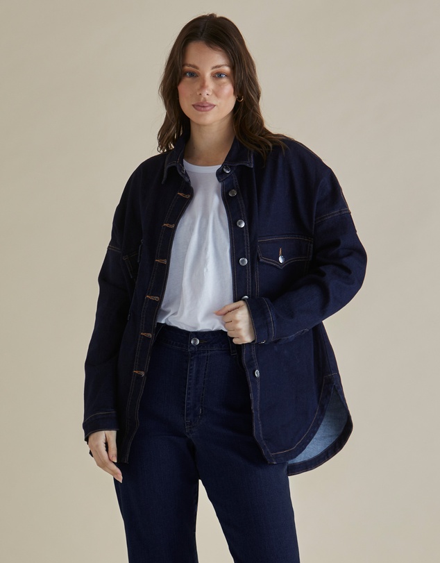 Betty Basics - Cherry Denim Shirt