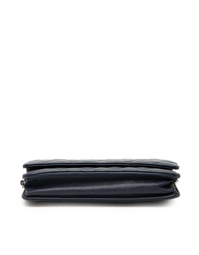 Pre-Loved by Azura Reborn - Pre-Loved CC Quilted Lambskin Wallet On Chain