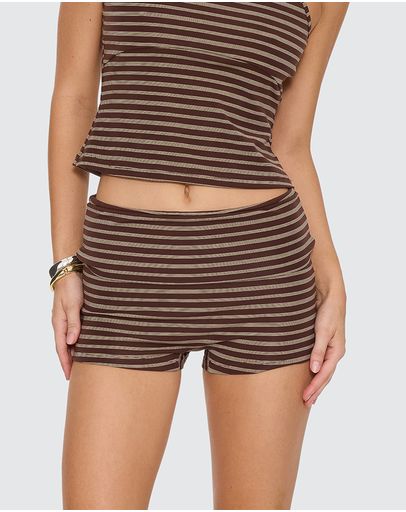 Brown & Cream Stripe