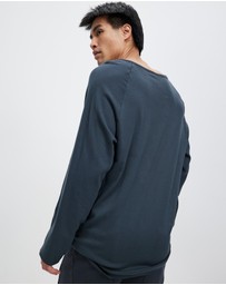 Surrounded By Ghosts - The Anatase Rib Knit Raglan Long Sleeve T-Shirt