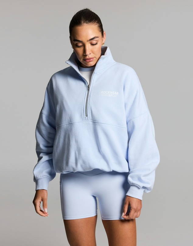 Rockwear - Cotton Fleece Cinched Half Zip