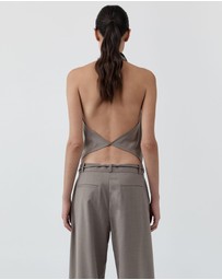 St. Agni - Wool Cowl Backless Top